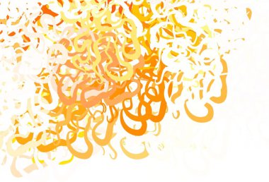 Açık Pembe, kıvrımlı çizgileri olan yeşil vektör düzeni. Alnında çizgiler olan soyut bir çizim. İş tasarımınız için şablon.