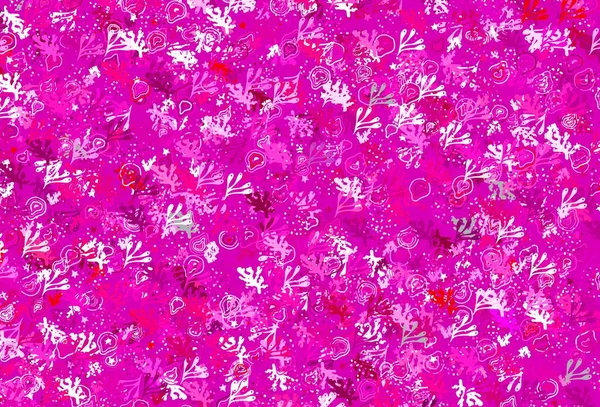 Fondo Vectorial Rosa Claro Con Formas Abstractas Formas Caóticas Coloridas — Vector de stock