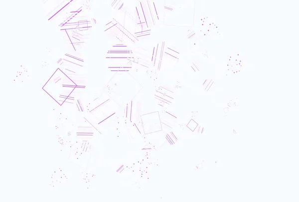 Светло Фиолетовый Векторный Узор Многоугольным Стилем Кругами Абстрактная Иллюстрация Красочными — стоковый вектор