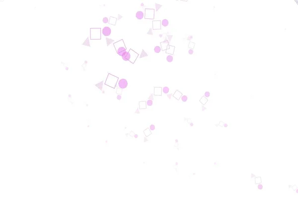 Light Purple Pink Vector Backdrop Lines Circles Rhombus Абстрактная Иллюстрация — стоковый вектор