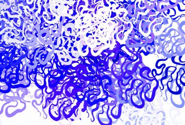 Açık pembe, soyut şekilli mavi vektör dokusu. Modern tarzda değişen renkli kaotik formlar. İşiniz için en iyi akıllı tasarım.