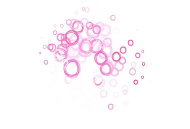 Açık kırmızı, daire şekilli sarı vektör düzeni. Doğa tarzında renkli baloncuklu soyut illüstrasyon. Duvar kağıtlarının dokusu için desen.