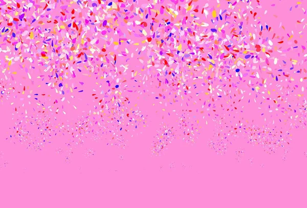 Ανοιχτό Ροζ Κίτρινο Διανυσματικό Σχέδιο Φύλλα Ένα Κομψό Φωτεινό Εικονογράφηση — Διανυσματικό Αρχείο