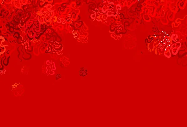 Rosso Chiaro Texture Vettoriale Gialla Con Linee Spiritose Illustrazione Moderna — Vettoriale Stock