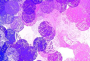 Açık Mor, soyut şekilli pembe vektör dokusu. Soyut tarzda rengarenk gradyan şekilleri olan bir resim. Duvar kağıtları için zarif tasarım.