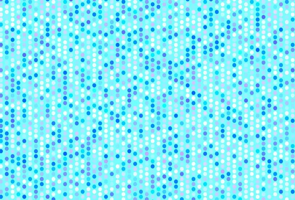 Açık pembe, diskleri olan mavi vektör dokusu. Renkli su damlaları olan modern soyut çizimler. Fütürist reklamlar ve kitapçıklar için şablon.