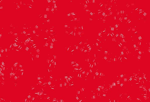 Light Red vector template with repeated sticks, dots. Glitter abstract illustration with colorful sticks. Template for your beautiful backgrounds.