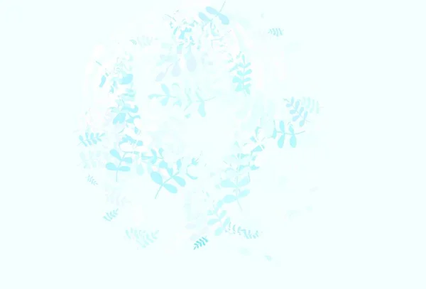 Светло Розовое Голубое Векторное Натуральное Произведение Искусства Листьями Современная Геометрическая — стоковый вектор