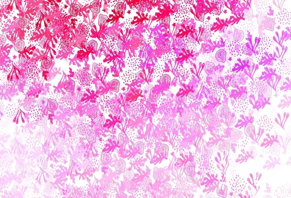 Luz Púrpura Fondo Vectorial Rosa Con Formas Memphis Formas Caóticas — Vector de stock