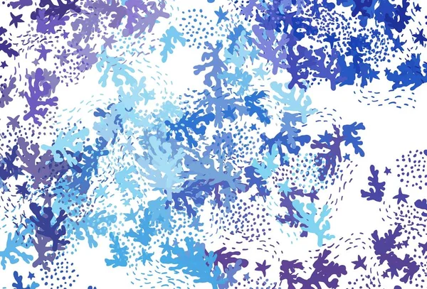 Rosa Claro Patrón Vectorial Azul Con Formas Aleatorias Ilustración Con — Archivo Imágenes Vectoriales