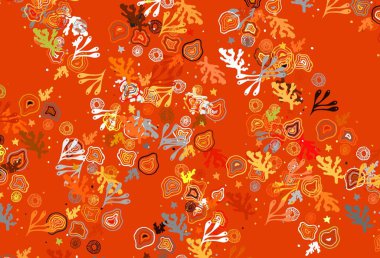 Kaotik şekilli açık kırmızı vektör şablonu. Soyut tarzda rengarenk gradyan şekilleri olan bir resim. Web siteniz için basit tasarım.