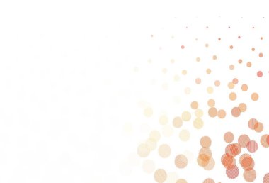 Noktalı açık kırmızı vektör arkaplanı. Doğa tarzında bulanık halkaları olan güzel renkli çizimler. Marka kitabınız için yeni şablon.