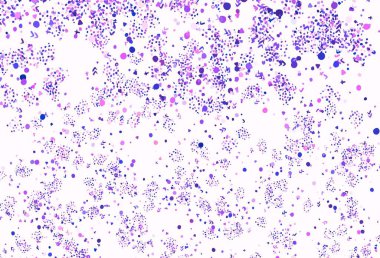 Açık pembe, soyut şekilli kırmızı vektör arkaplan. Soyut tarzda rengarenk gradyan şekilleri olan bir resim. İşiniz için en iyi akıllı tasarım.