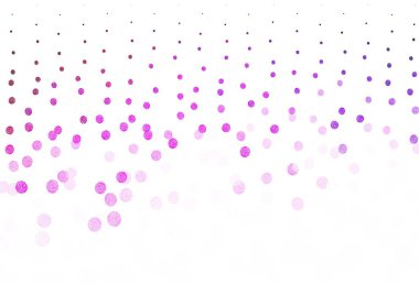 Çember şekilli açık pembe vektör düzeni. Soyut arka planda bulanık kabarcıklar ve renkli gradyan. Duvar kağıtlarının dokusu için desen.