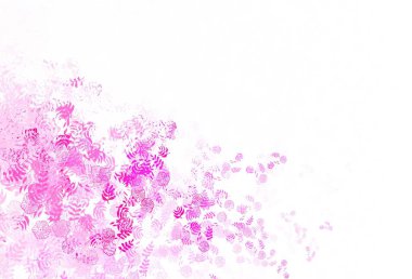 Açık pembe vektör doğal arka plan yapraklı. Hint tarzı yapraklı bulanık dekoratif tasarım. Web sitesi yöneticileri ve tasarımları için desen.