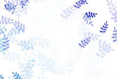 Yapraklı açık mor vektör karalama deseni. Hint tarzı yapraklı bulanık dekoratif tasarım. İşiniz için en iyi tasarım..