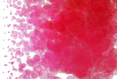 Açık Pembe, daireli kırmızı vektör şablonu. Soyut arka planda bulanık kabarcıklar ve renkli gradyan. Marka kitabınız için yeni şablon.