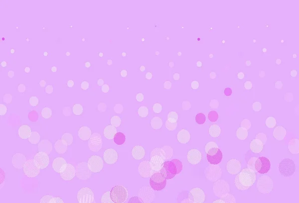 淡紫色 粉色矢量布局与圆形 用模糊的雨滴闪烁着抽象的图解 未来主义广告的模式 小册子 — 图库矢量图片
