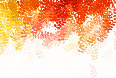 Açık kırmızı vektör yapraklı karalama şablonu. Bulanık şekilli ve yapraklı yepyeni bir resim. Web sitesi yöneticileri ve tasarımları için desen.