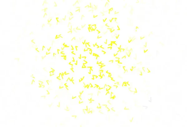 Fond Vectoriel Jaune Clair Avec Lignes Courbes Illustration Colorée Dans — Image vectorielle