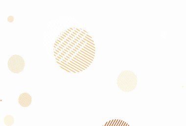 Kabarcıklı hafif turuncu vektör arka planı. Doğa tarzında bulanık halkaları olan güzel renkli çizimler. Güzel web siteleri için desen.