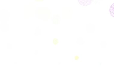 Disklerle ışık çok renkli vektör dokusu. Soyut arka planda bulanık kabarcıklar ve renkli gradyan. Marka kitabınız için yeni şablon.