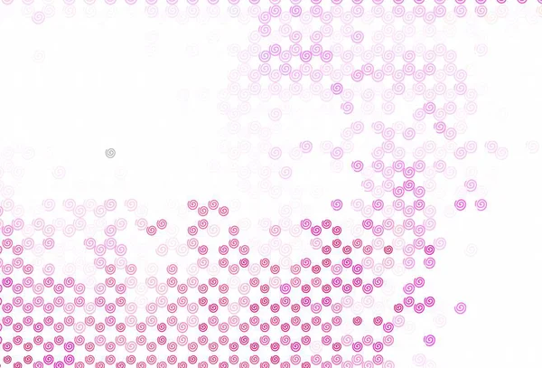 Texture Vectorielle Rose Clair Avec Lignes Courbes Illustration Colorée Dans — Image vectorielle