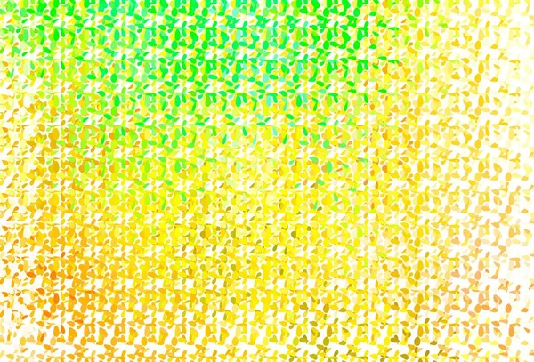 Светло Зеленый Желтый Векторный Фон Пятнами Размытый Декоративный Дизайн Абстрактном — стоковый вектор