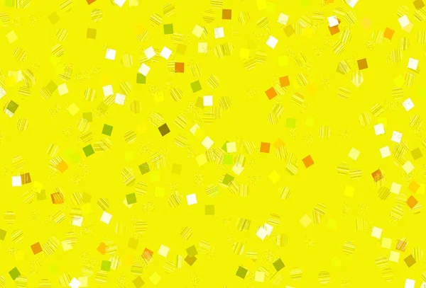 Світло Зелений Жовтий Векторний Шаблон Кристалами Колами Квадратами Ілюстрація Різнокольоровими — стоковий вектор