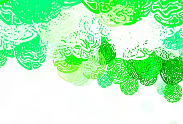 Шаблон Светло Зелёного Вектора Хаотичными Формами Иллюстрация Красочными Градиентными Формами — стоковый вектор