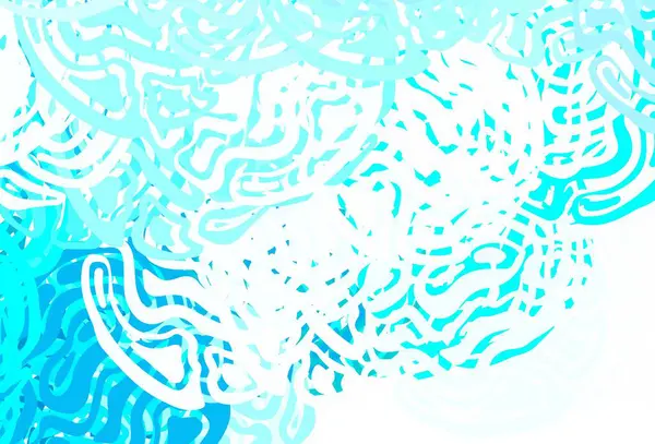 Modèle Vectoriel Bleu Clair Vert Avec Des Formes Chaotiques Formes — Image vectorielle