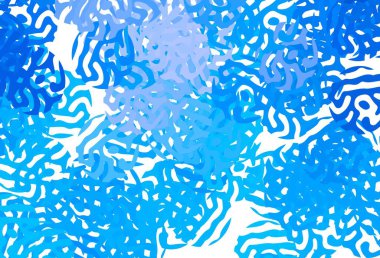 Soyut şekilli hafif BLUE vektör arkaplanı. Renkli rastgele şekillerle modern soyut illüstrasyon. Bir cep telefonu için arka plan.