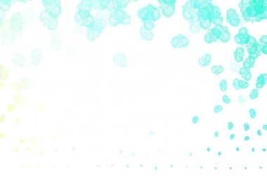 Açık yeşil vektör, çiçekli zarif duvar kağıdı. Çiçeklerle süslenmiş soyut çizimler. İşiniz için yeni tasarım.