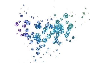 Soyut biçimlerde ışık çok renkli vektör dokusu. Renkli rastgele şekillerle modern soyut illüstrasyon. Duvar kağıtları için zarif tasarım.