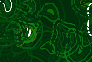 Açık yeşil, eğri çizgileri olan sarı vektör arkaplan. Kavisli çizgilerden oluşan parlak bir illüstrasyon. Reklamlarınız, posterleriniz, afişleriniz için yepyeni bir tasarım..