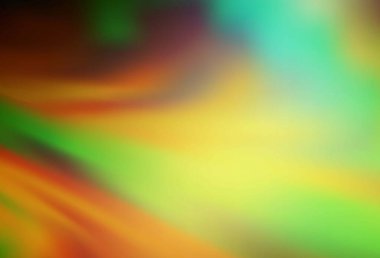 Koyu yeşil, sarı vektör renkli bulanık fon. Eğilimli zarif, parlak bir çizim. İş tasarımınız için yeni biçim.