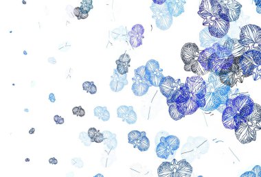 Çiçekli açık gri vektör deseni. Çiçekli modern soyut illüstrasyon. Marka kitabınız için yeni şablon.