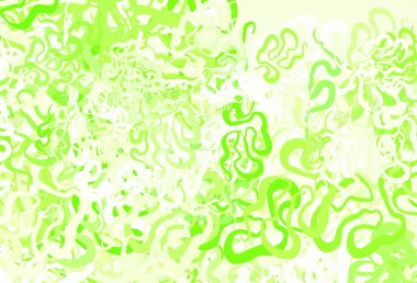 Açık yeşil vektör arkaplanı, çizgili. Eğilimli soyut bir çizim. Marka kitabı için şık bir desen.