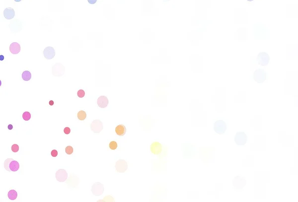 Luz Multicolor Fundo Vetorial Com Belos Flocos Neve Brilhando Ilustração — Vetor de Stock