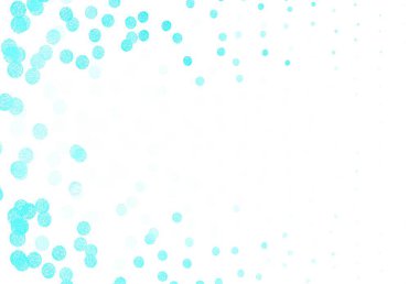 Açık mavi, diskli yeşil vektör dokusu. Bulanık yağmur damlaları olan soyut bir çizim. Fütürist reklamlar ve kitapçıklar için şablon.