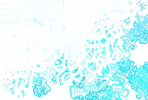 Modello Vettoriale Azzurro Giallo Con Linee Spiritose Illustrazione Geometrica Stile — Vettoriale Stock