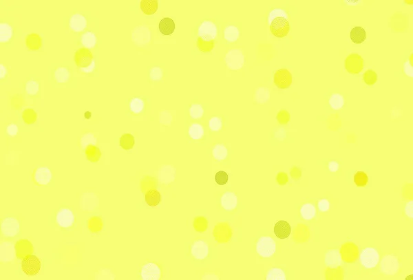 Светло Зеленый Желтый Векторный Фон Красивыми Снежинками Блестящие Абстрактные Иллюстрации — стоковый вектор