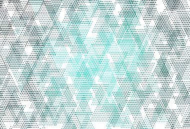 Çemberli açık yeşil vektör düzeni, çizgiler. Daireleri olan güzel bir illüstrasyon, doğa tarzında üçgenler. Web siteleri için desen.