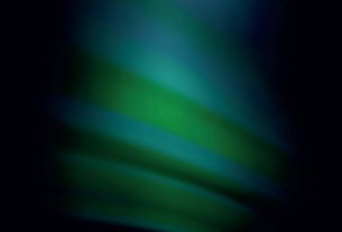 Koyu yeşil vektör parlak deseni bulanıklaştırdı. Görüntü stili ve gradyanı olan yeni renkli çizimler. İşiniz için yeni tasarım.