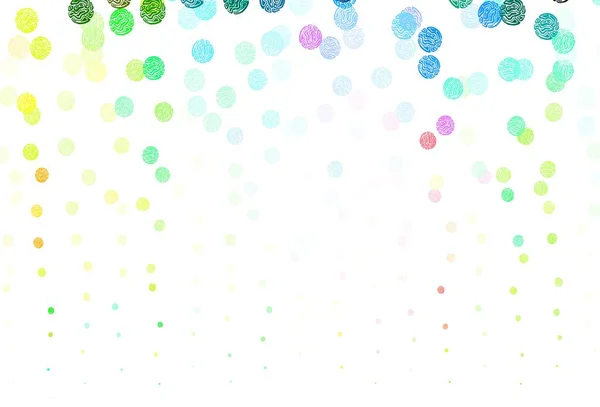 Легкая Многоцветная Векторная Текстура Дисками Абстрактная Иллюстрация Цветными Пузырями Стиле — стоковый вектор