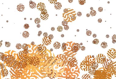 Rastgele şekilli hafif turuncu vektör deseni. Rastgele şekillerle soyut tarzda dekoratif tasarım. Bir cep telefonu için arka plan.