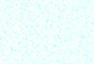 Açık mavi, yapraklı sarı vektör. Bulanık arka planda yaprakları olan eskiz karalamalar. Markan için şık bir model..