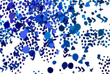 Soyut şekilli hafif BLUE vektör arkaplanı. Soyut gradyan şekilli basit renkli çizimler. Web siteniz için basit tasarım.