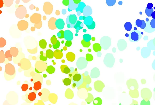 Light Multicolor Vektor Háttér Foltok Gyönyörű Színes Illusztráció Elmosódott Körök — Stock Vector