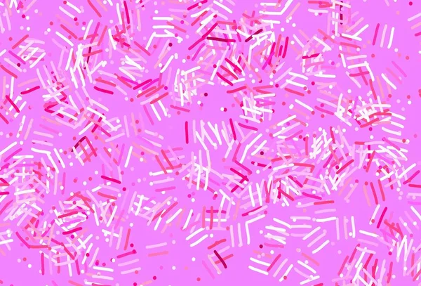 Світло Рожевий Векторний Фон Прямими Лініями Крапками Лінії Розмитому Абстрактному — стоковий вектор